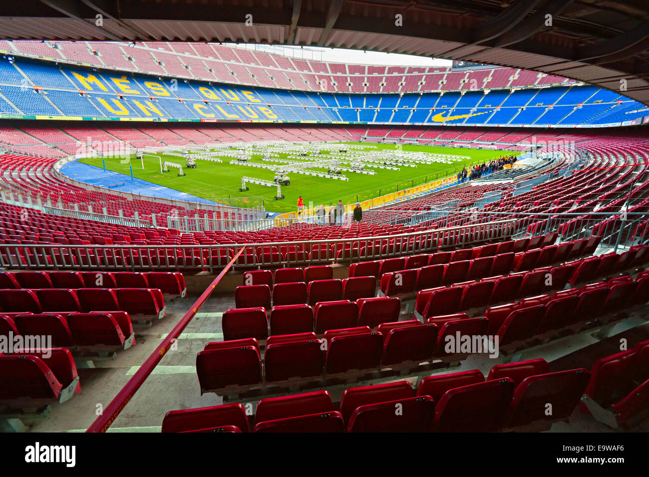 Camp Nou, Stadion des Fußball-Club Barcelona am 19. Dezember 2011 in Barcelona, Spanien. Stockfoto