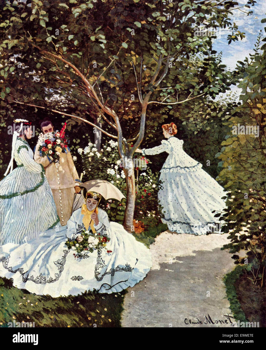 Frauen in einem Garten, Claude Monet, 1866-1867 Stockfoto