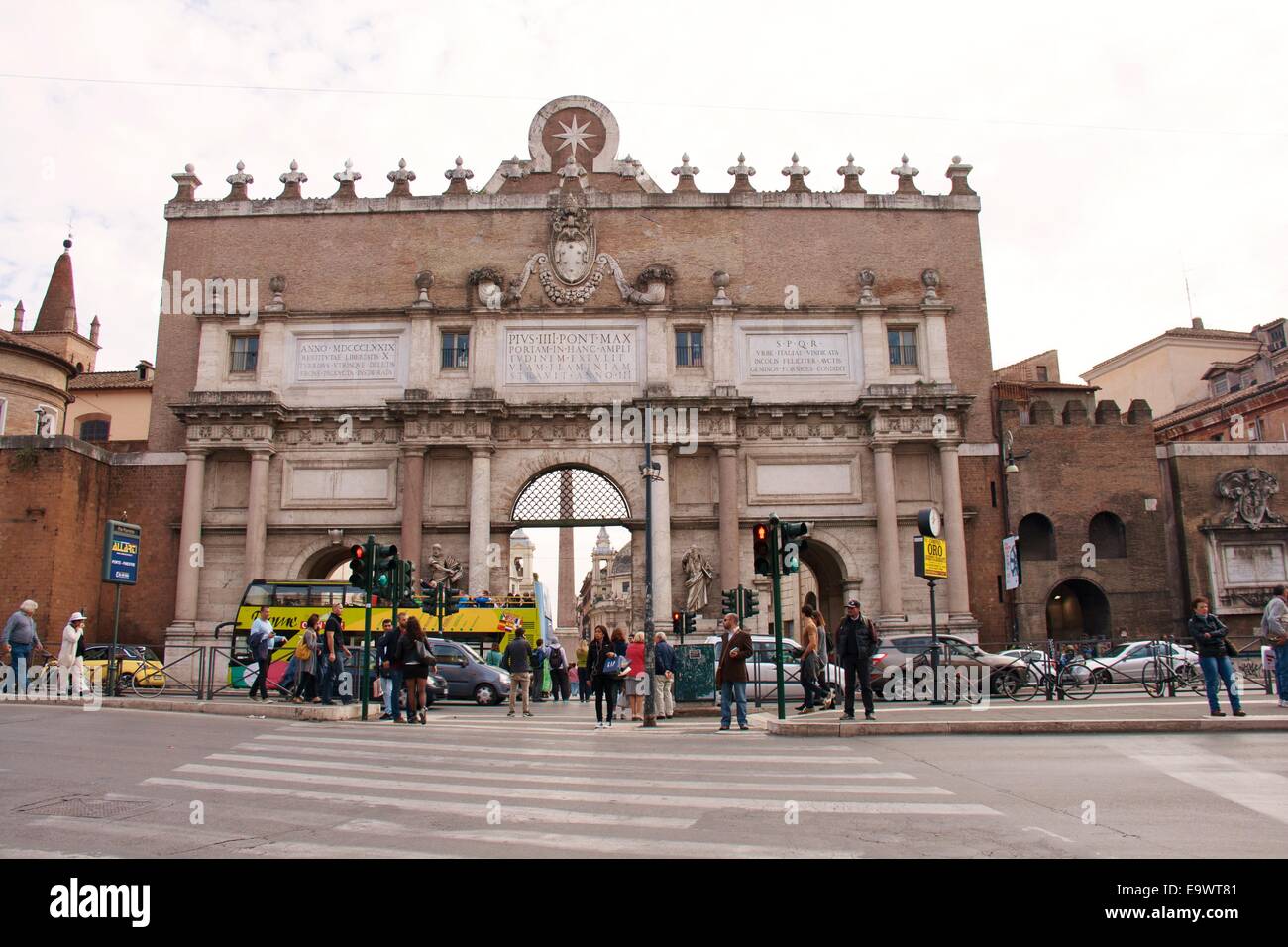 Piazza del Popolo Stockfoto