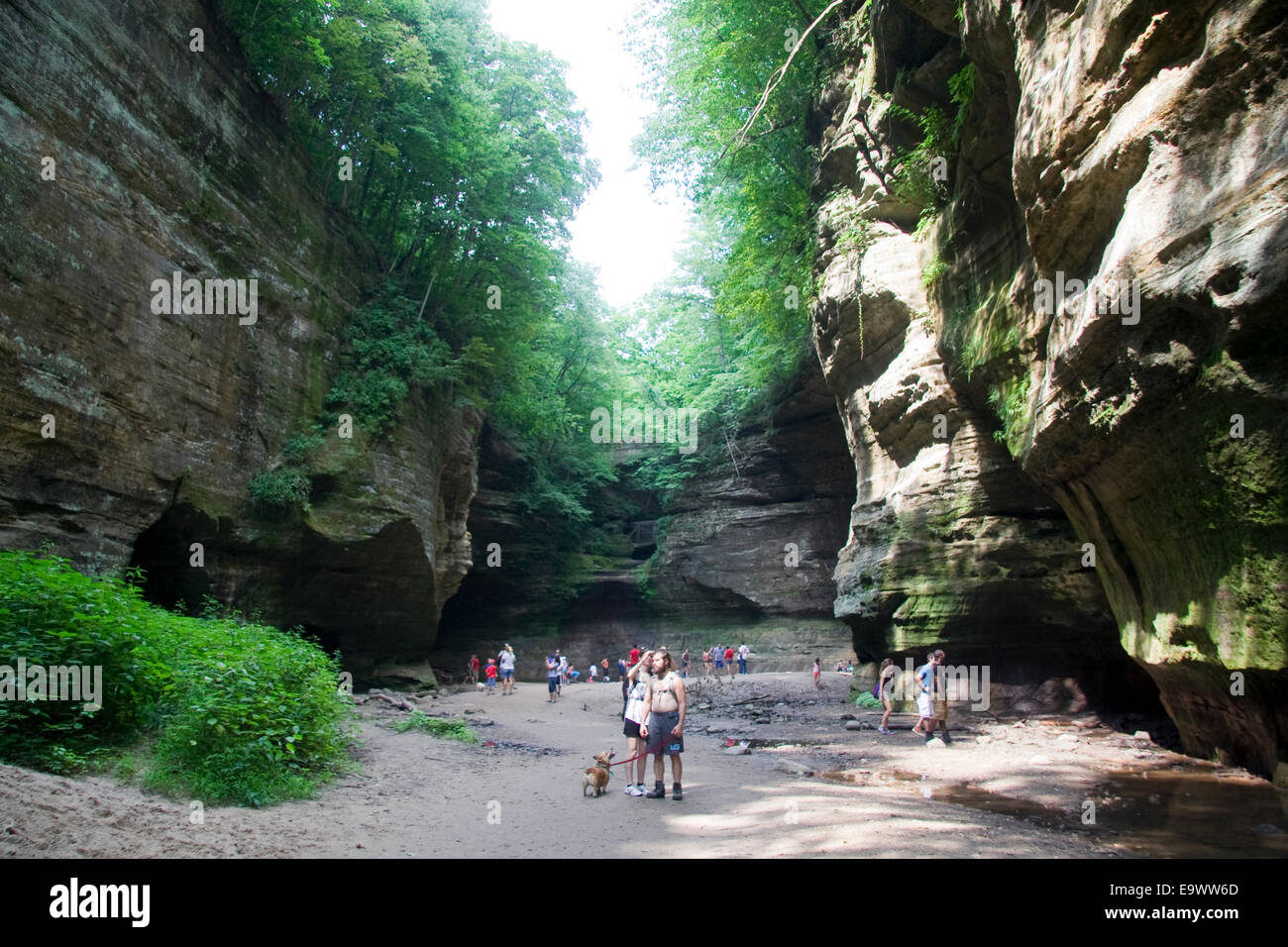 Ausgehungert Rock State Park. Canyon Stockfoto