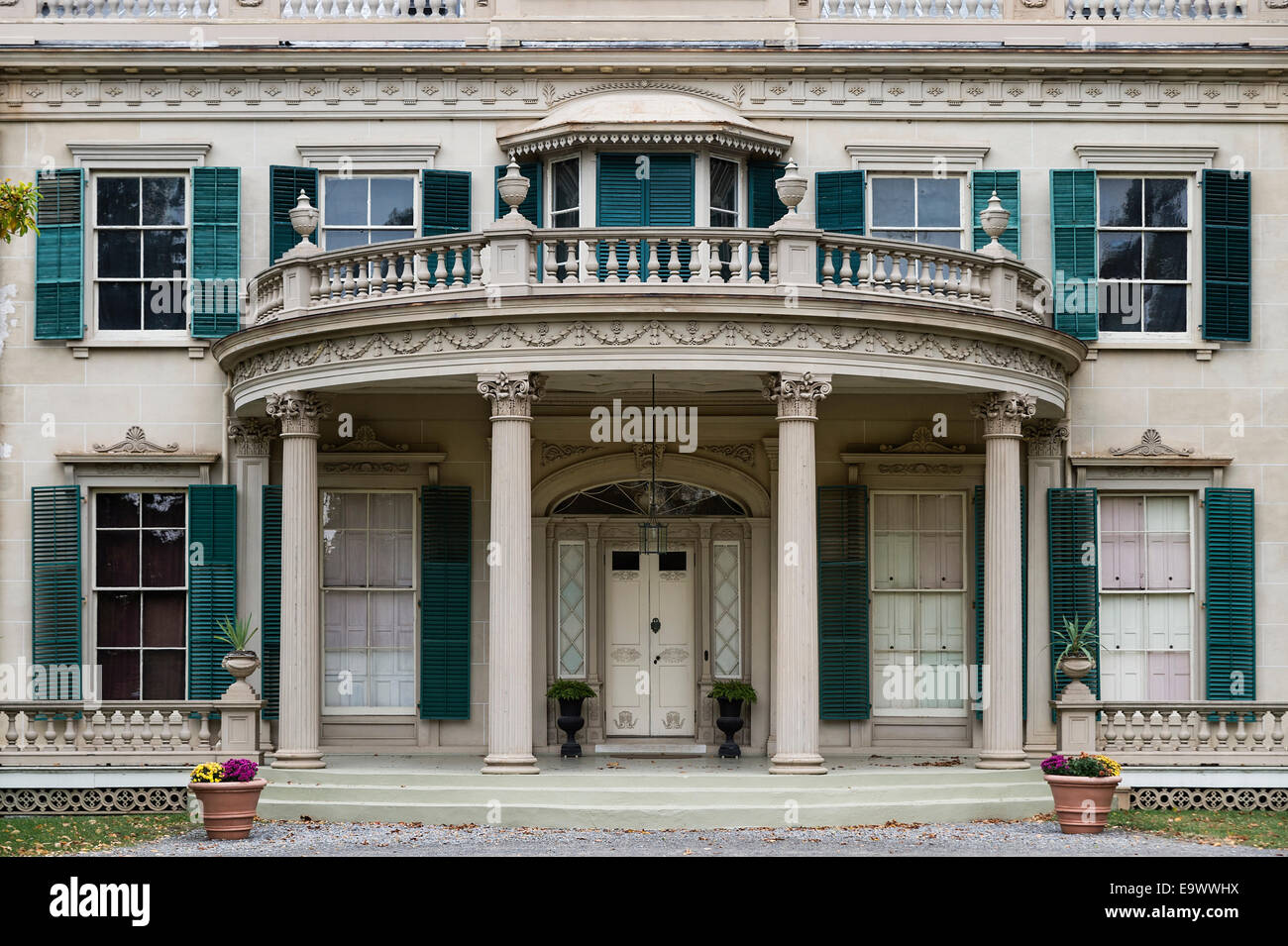 Montgomery Place, historisches Haus, Annandale-on-Hudson, New York, USA Stockfoto