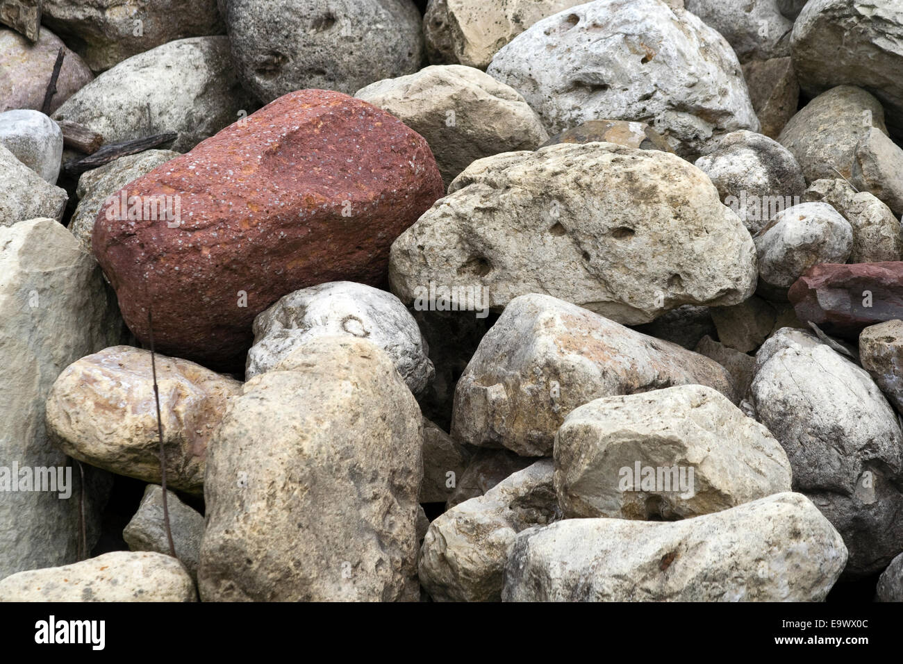 Roten Stein Stockfoto