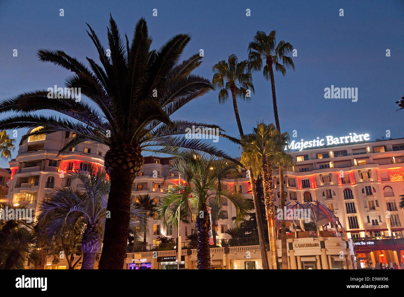Hotel "Majestic Barrière", Cannes, ´ Cote Azur, Frankreich Stockfoto