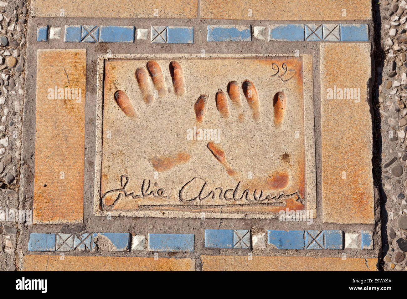 Allée des Stars (Sterne-Fuß), Cannes, ´ Cote Azur, Frankreich Stockfoto