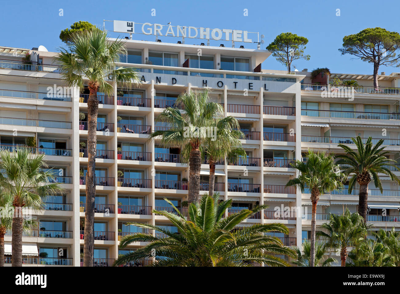 ´ Grand Hotel, Cannes, Cote Azur, Frankreich Stockfoto
