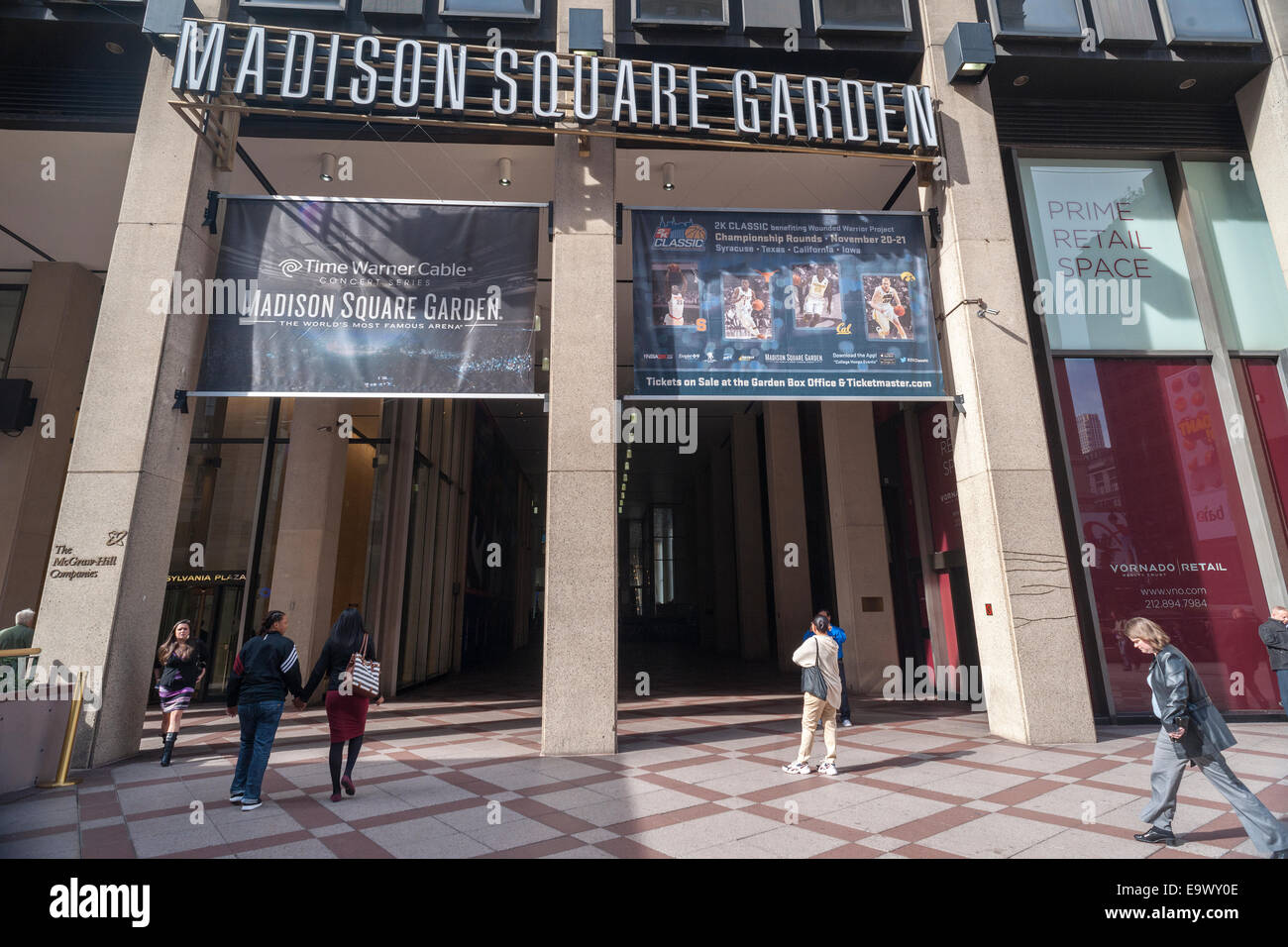 Madison Square Garden in New York Stockfoto