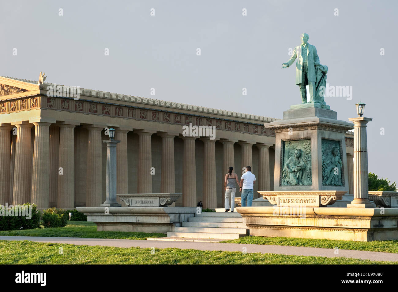 Walker zum Centennial Park Stockfoto