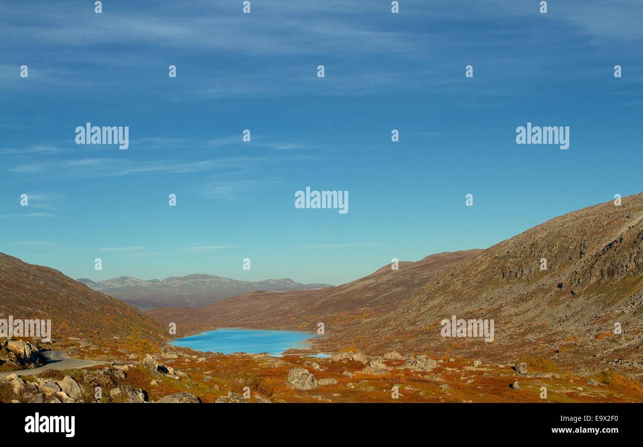 Malerische Aussicht im norwegischen Bergen Stockfoto