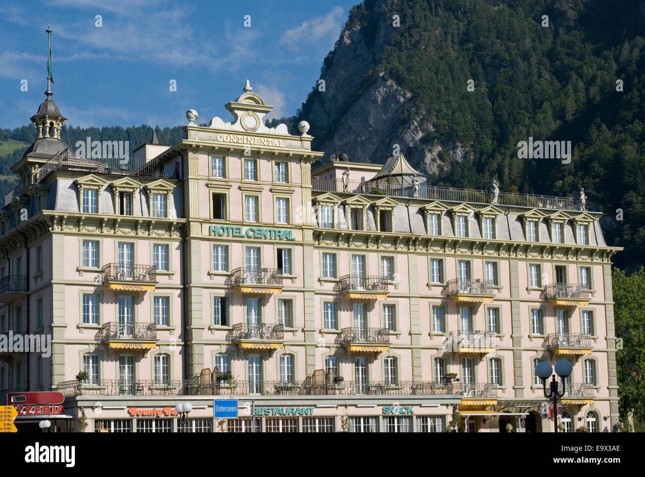 Hotel Central Continental Interlaken Stockfotos und -bilder Kaufen - Alamy