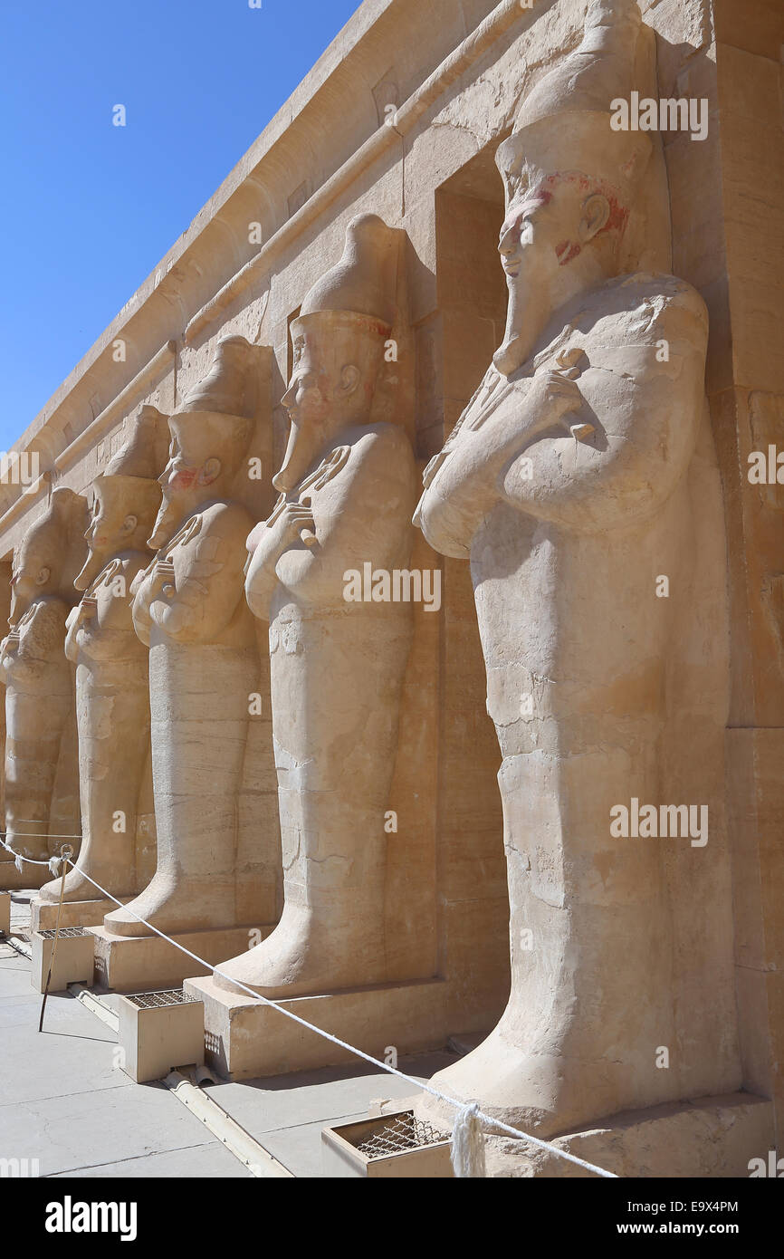 Der Tempel der Königin Hatsheput - Westjordanland - Luxor - Ägypten Stockfoto