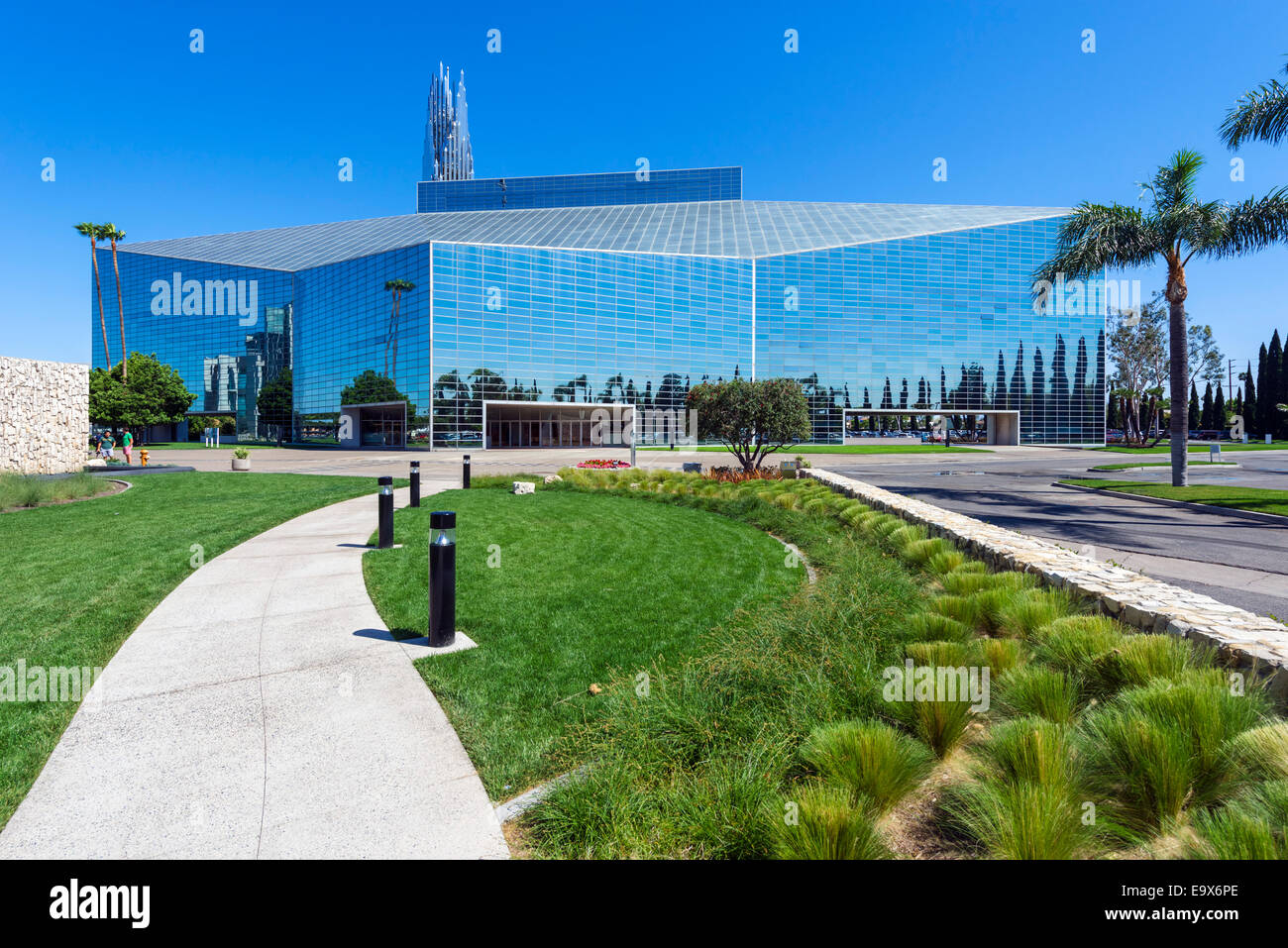 Philip Johnson entworfen Crystal Cathedral in Garden Grove, Orange County, Kalifornien, USA Stockfoto