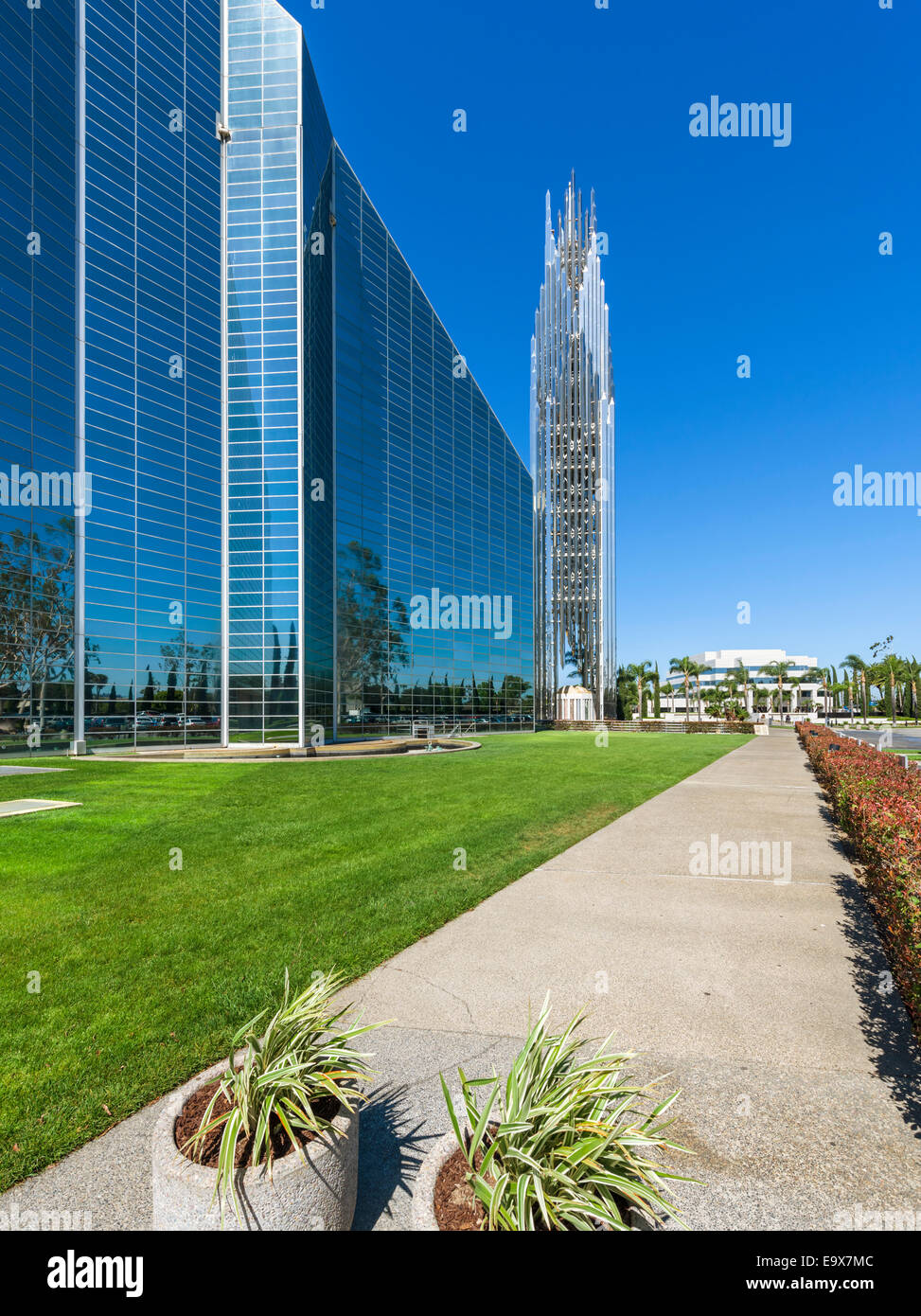Philip Johnson entworfen Crystal Cathedral in Garden Grove, Orange County, Kalifornien, USA Stockfoto