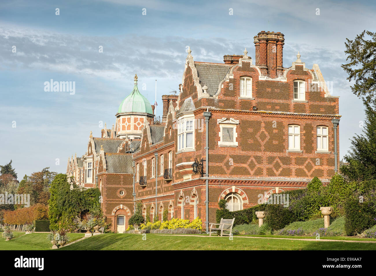 Landhaus in Sandringham, Norfolk, England, der König oder Königin von Großbritannien. Stockfoto