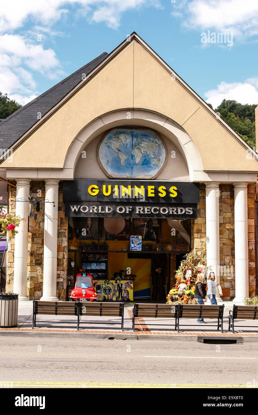 Guinness World of Records Museum für Kuriositäten in Gatlinburg, Tennessee Stockfoto