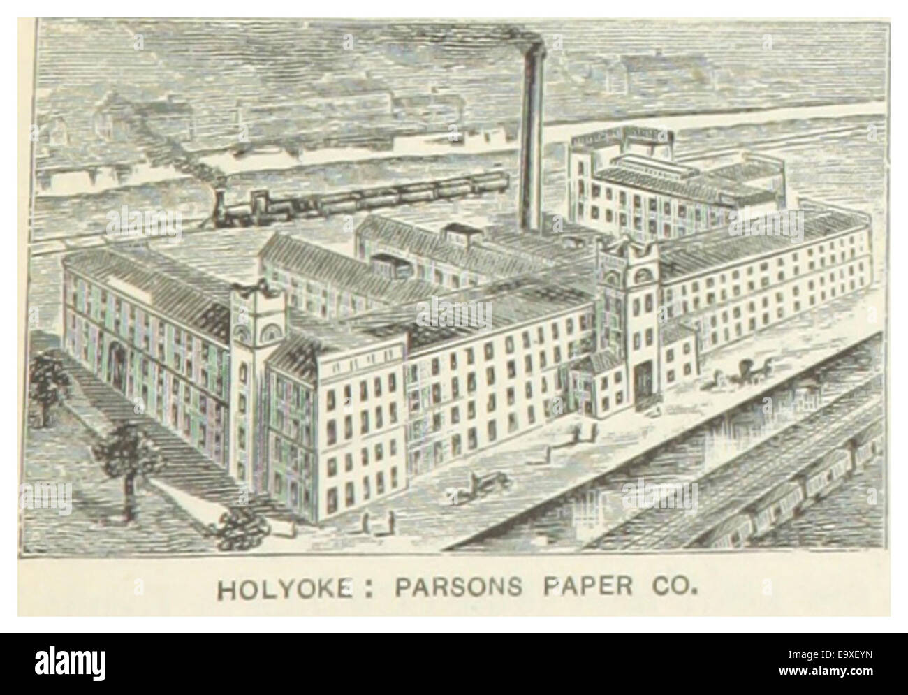 US-MA(1891) p391 HOLYOKE, PARSONS PAPER COMPANY Stockfoto