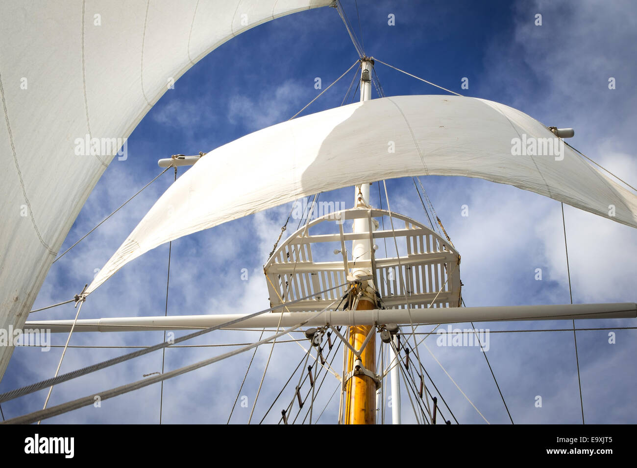 Großsegler Segeln in der Karibik Stockfoto