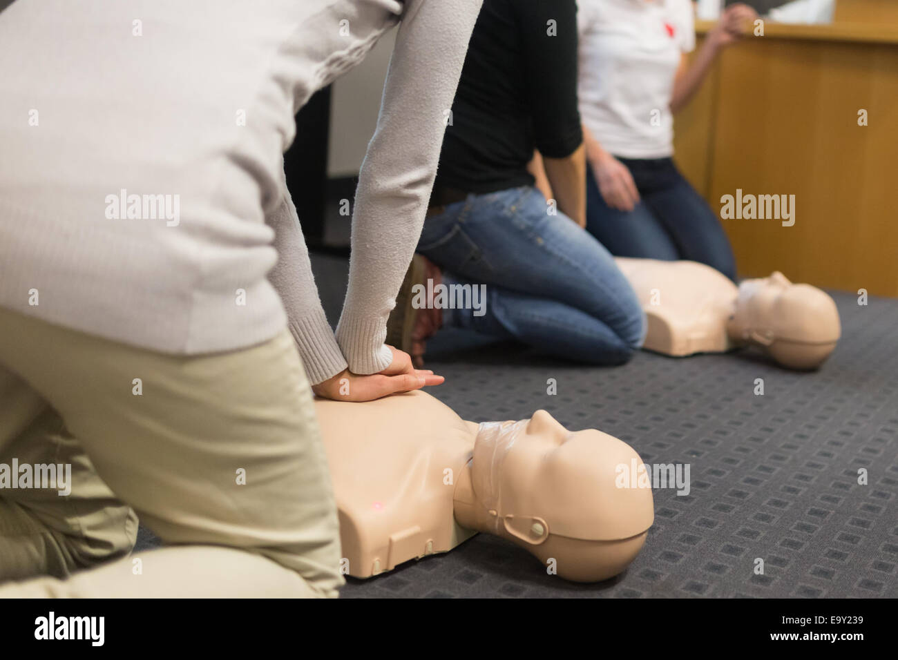 Erste Hilfe CPR-Seminar. Stockfoto