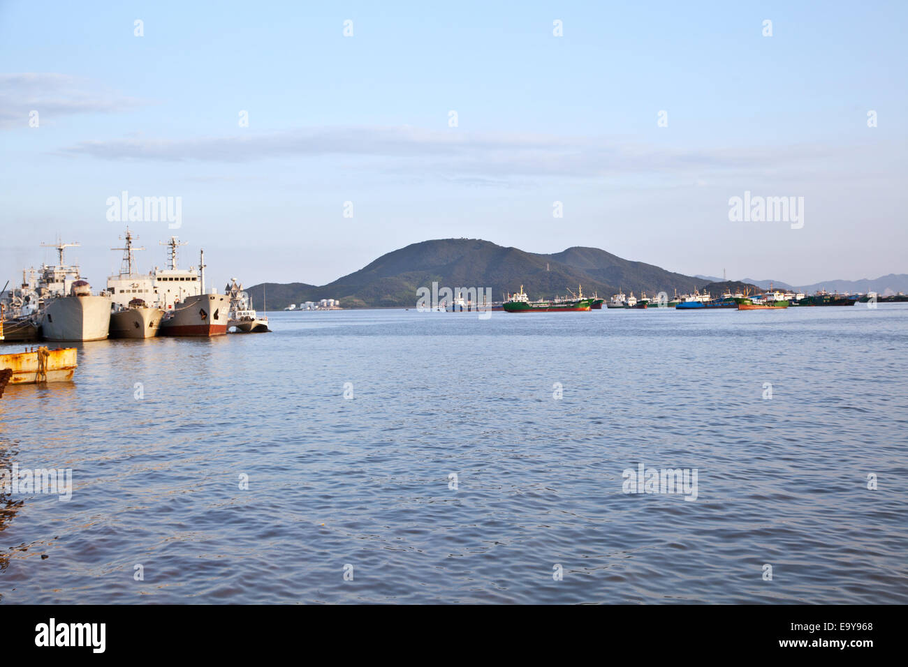 Zhejiang Zhoushan East China Sea Flotte Stockfoto
