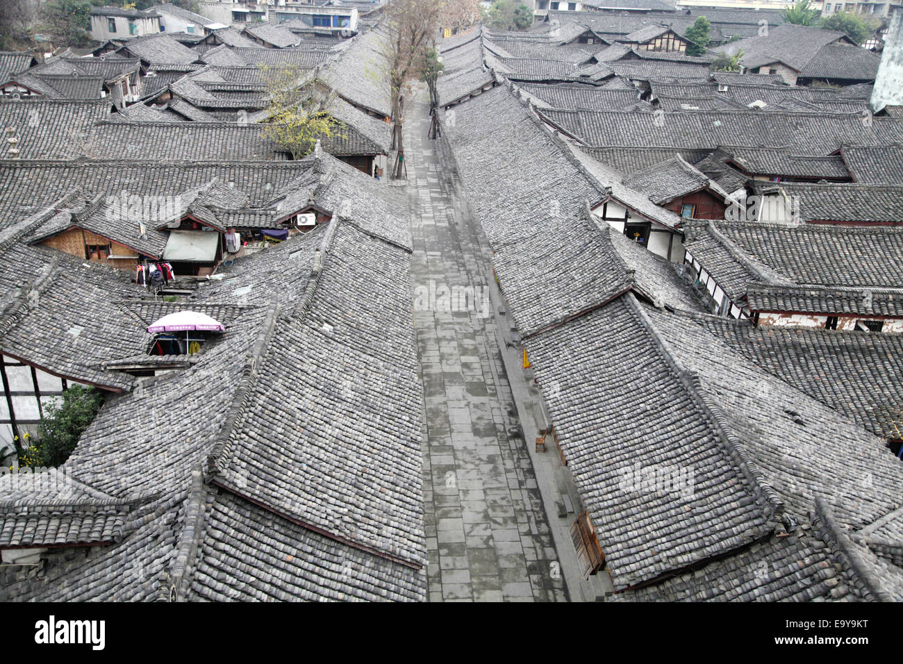 Langzhong, Sichuan Stockfoto