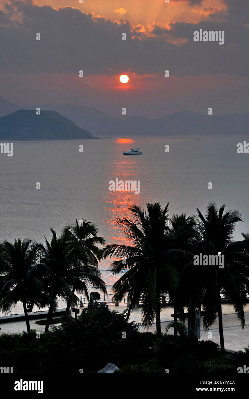 Hainan Sanya Landschaft Stockfoto