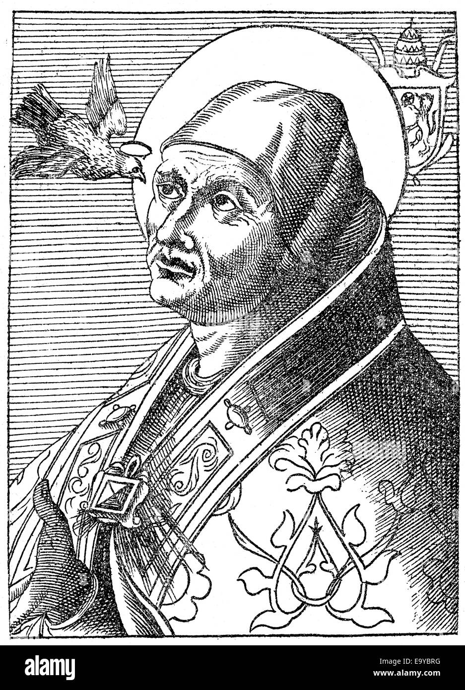Papst Gregory I oder Gregorius I, St. Gregory der Dialogautor, Gregor ...
