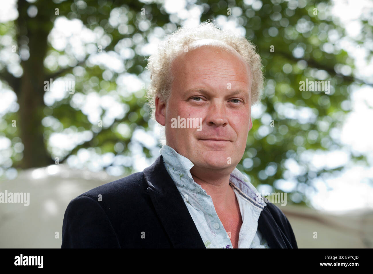 Patrick McGuinness, Dichter und Schriftsteller, an der Edinburgh International Book Festival 2014. Edinburgh, Schottland. 19. August 2014 Stockfoto