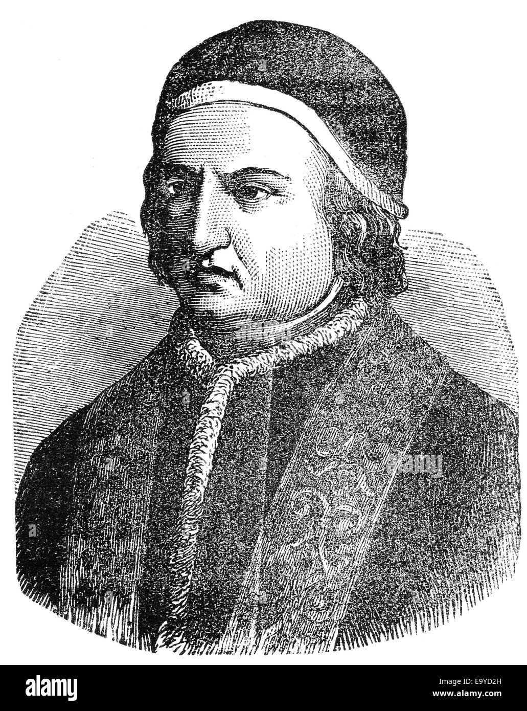 Papst Benedict XIV oder Benedictus XIV, 1675-1758, geboren Prospero Lorenzo Lambertini, Papst von 1740 bis 1758, Papst Benedikt XIV., Stockfoto