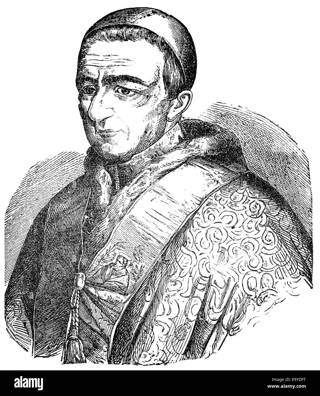 Papst Gregory XVI oder Gregorius XVI, 1765-1846, geb. Bartolomeo Alberto Cappellari EC, Papst von 1831 bis 1846, Papst Gregor XVI., Stockfoto