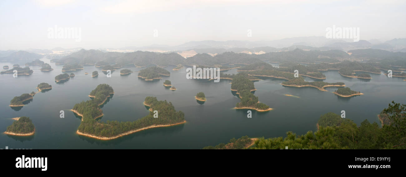 Hangzhou Qiandao See Landschaft Stockfoto