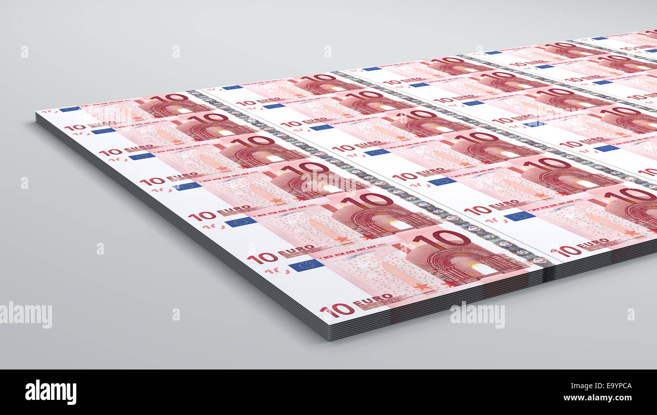 10 Euro Banknote Geldschein Stockfoto