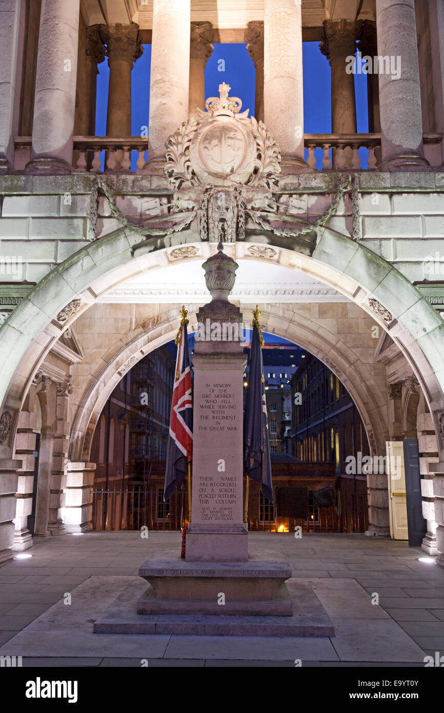 Kriegerdenkmal vor Somerset House, London Stockfoto