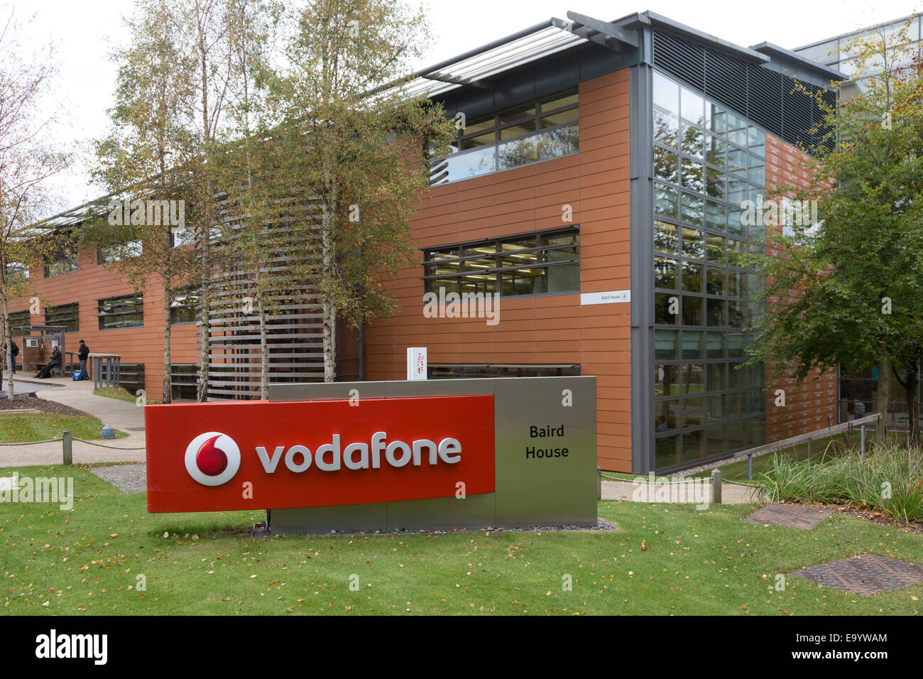 Vodafone House, der Sitz des Geschäftsbereichs Global namens Vodafone Group plc. in Berkshire. Stockfoto