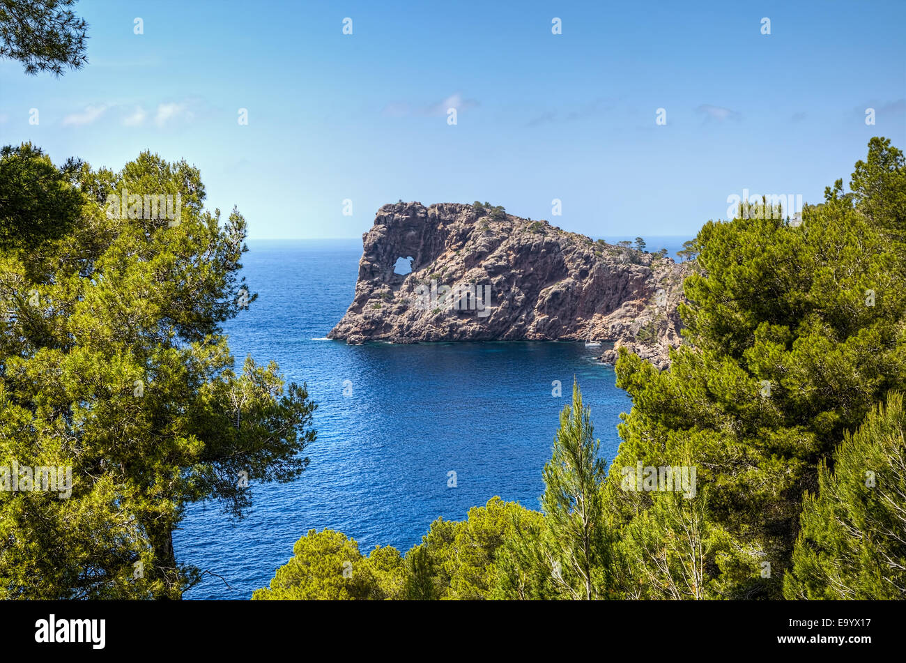 Sa Foradada auf Mallorca Stockfoto