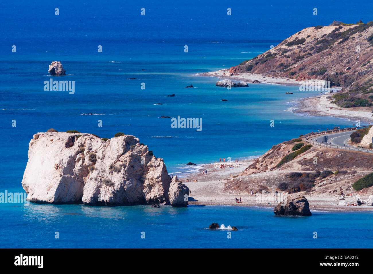 Aphrodite-Felsen, Petra Tou Romiou, Paphos, Zypern Stockfoto Aphrodite-Felsen, Petra Tou Romiou, Paphos, Zypern Stockfoto