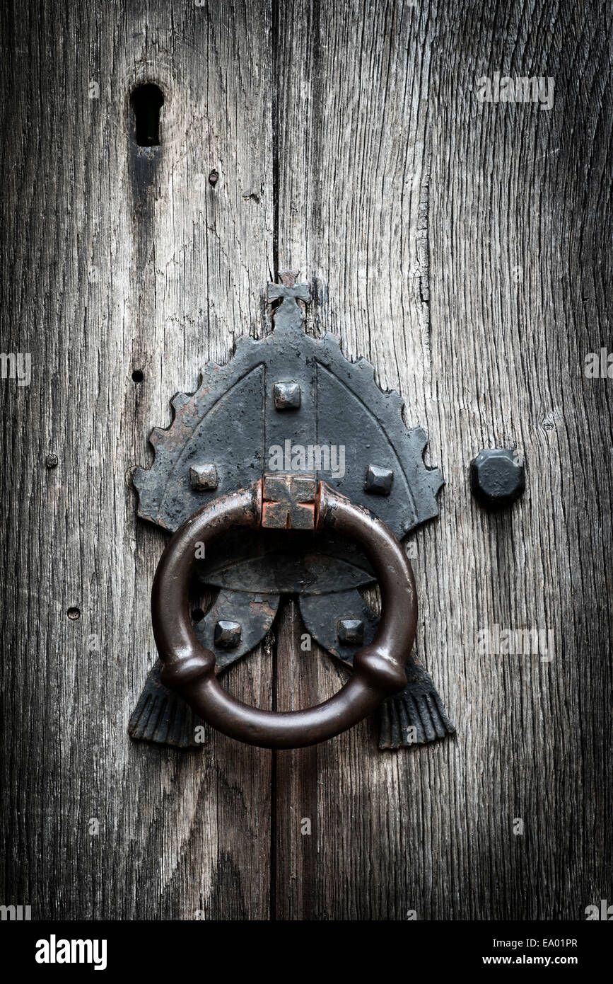 Vintage Türgriff Stockfoto