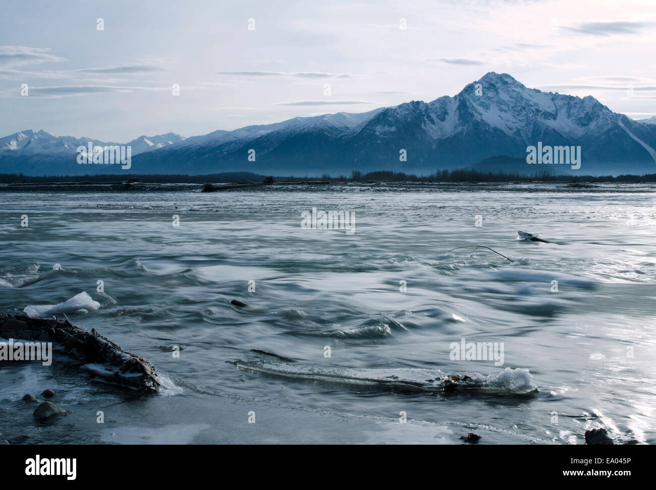 Matanuska Fluss Stockfoto