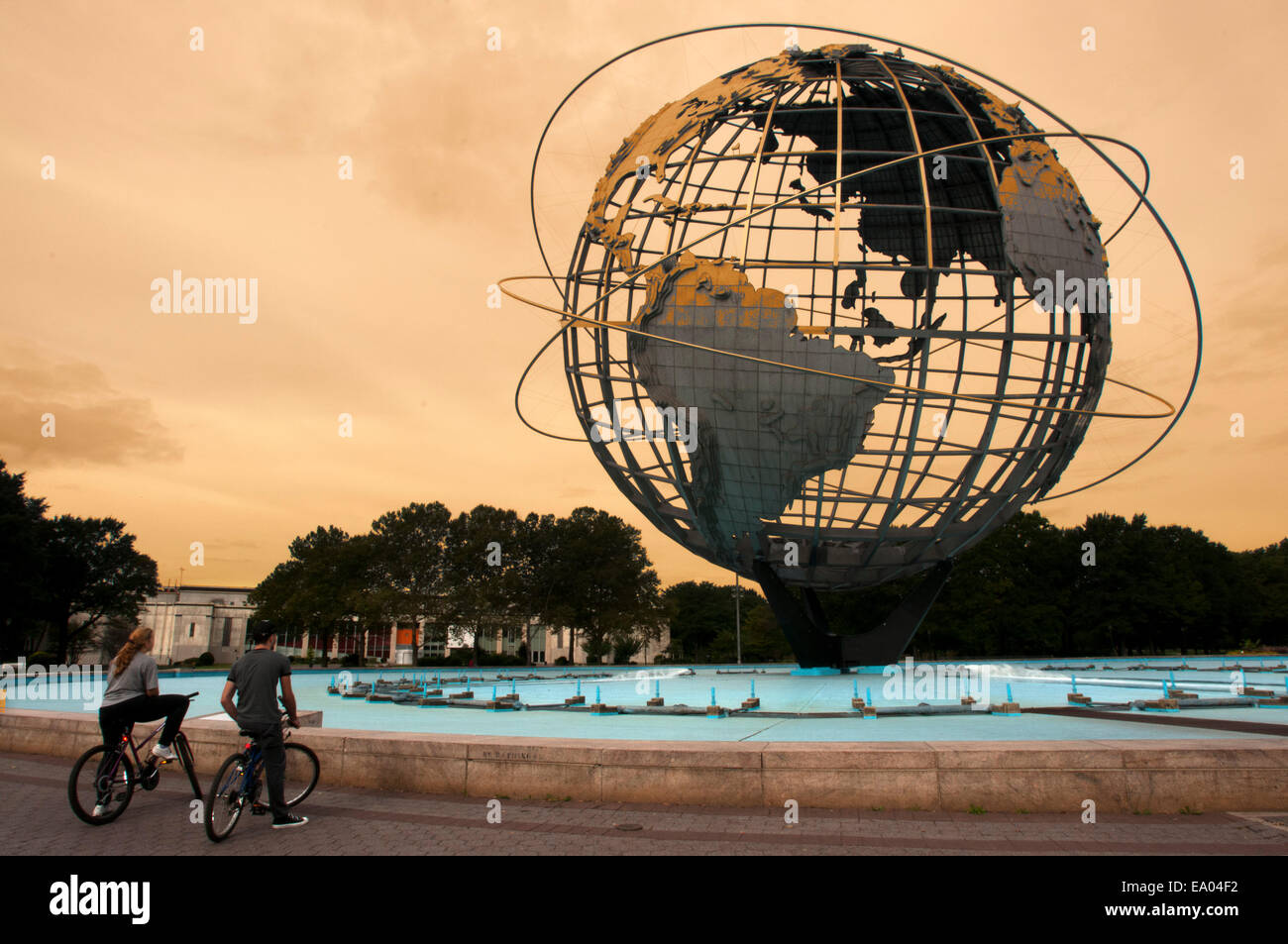 Flushing Meadow - Corona Park. M Willets Point-Shea Stadium. Tel 718-760-6565. Dieser Park von fünf Quadratkilometern wurde gebaut Stockfoto