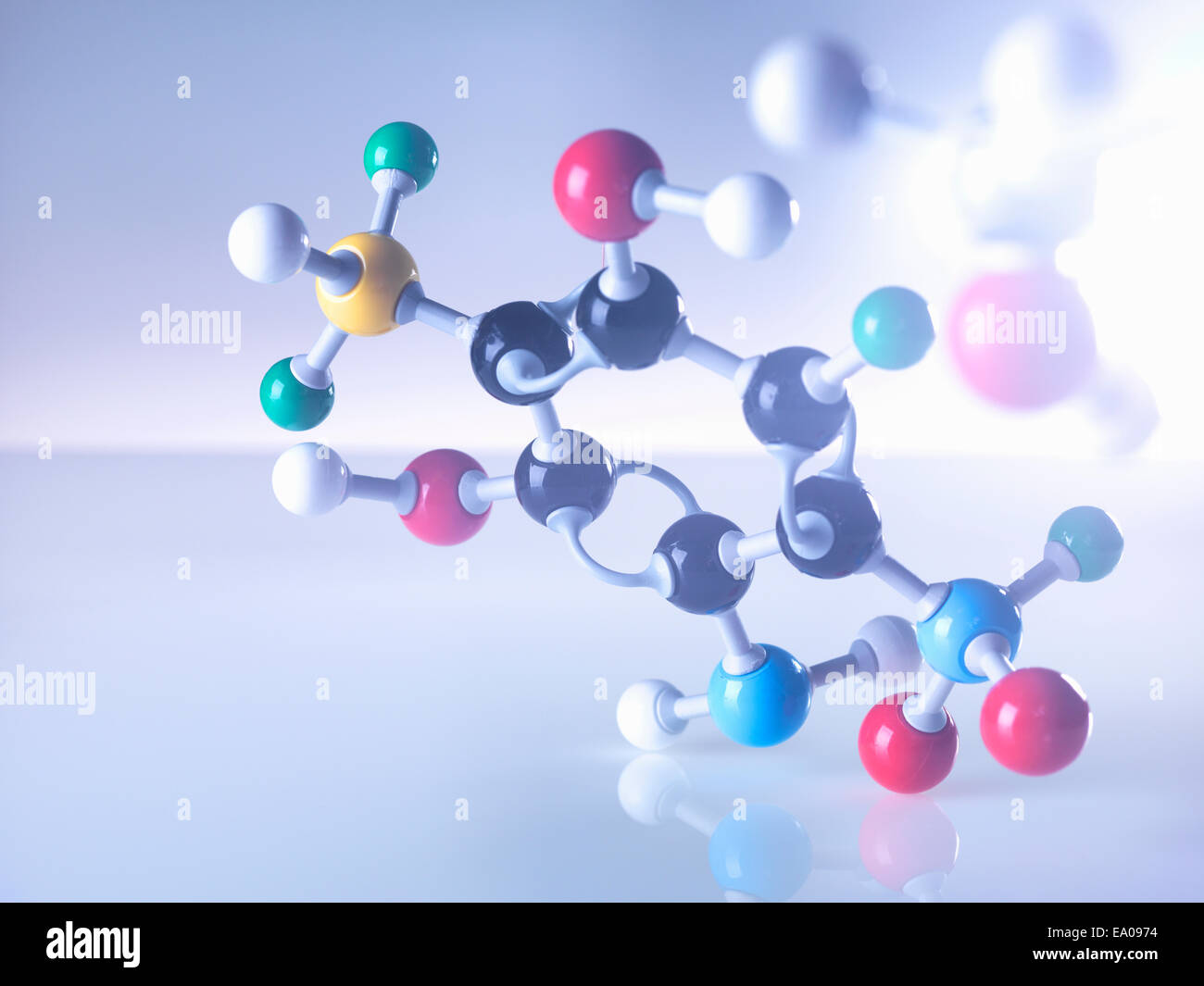 Molekülmodell Stockfoto