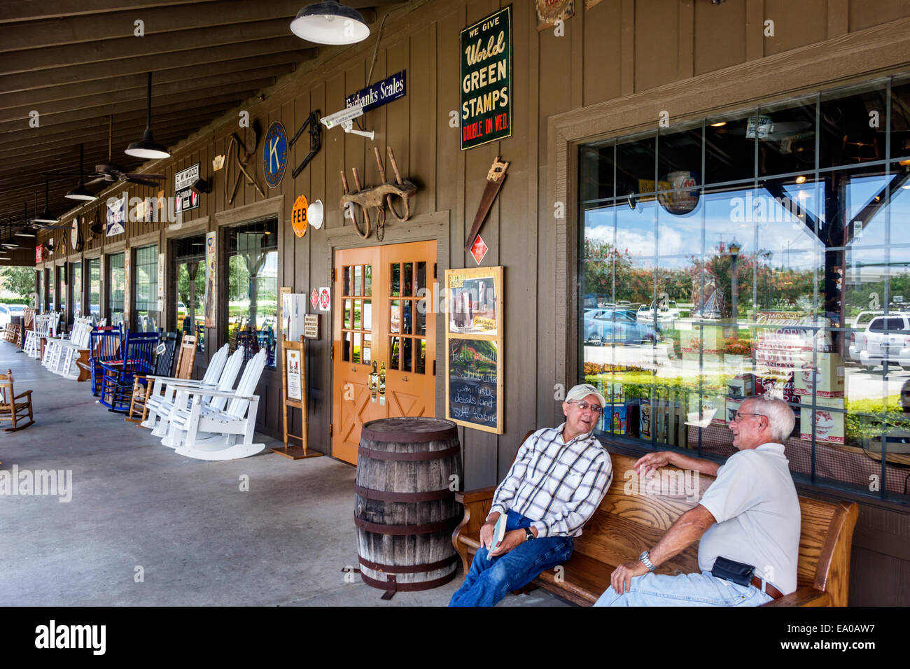 West Palm Beach Florida, Cracker Barrel Old Country Store, Restaurant Restaurants Essen Essen Café Cafés, Eingang, Vorderseite, Senioren Bürger, Stockfoto