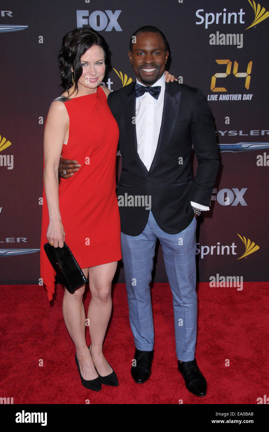 24: live Another Day "Weltpremiere - Ankünfte Featuring: Mary Lynn Rajskub, Gbenga Akinnagbe wo: Manhattan, New York, USA bei: 2. Mai 2014 Stockfoto