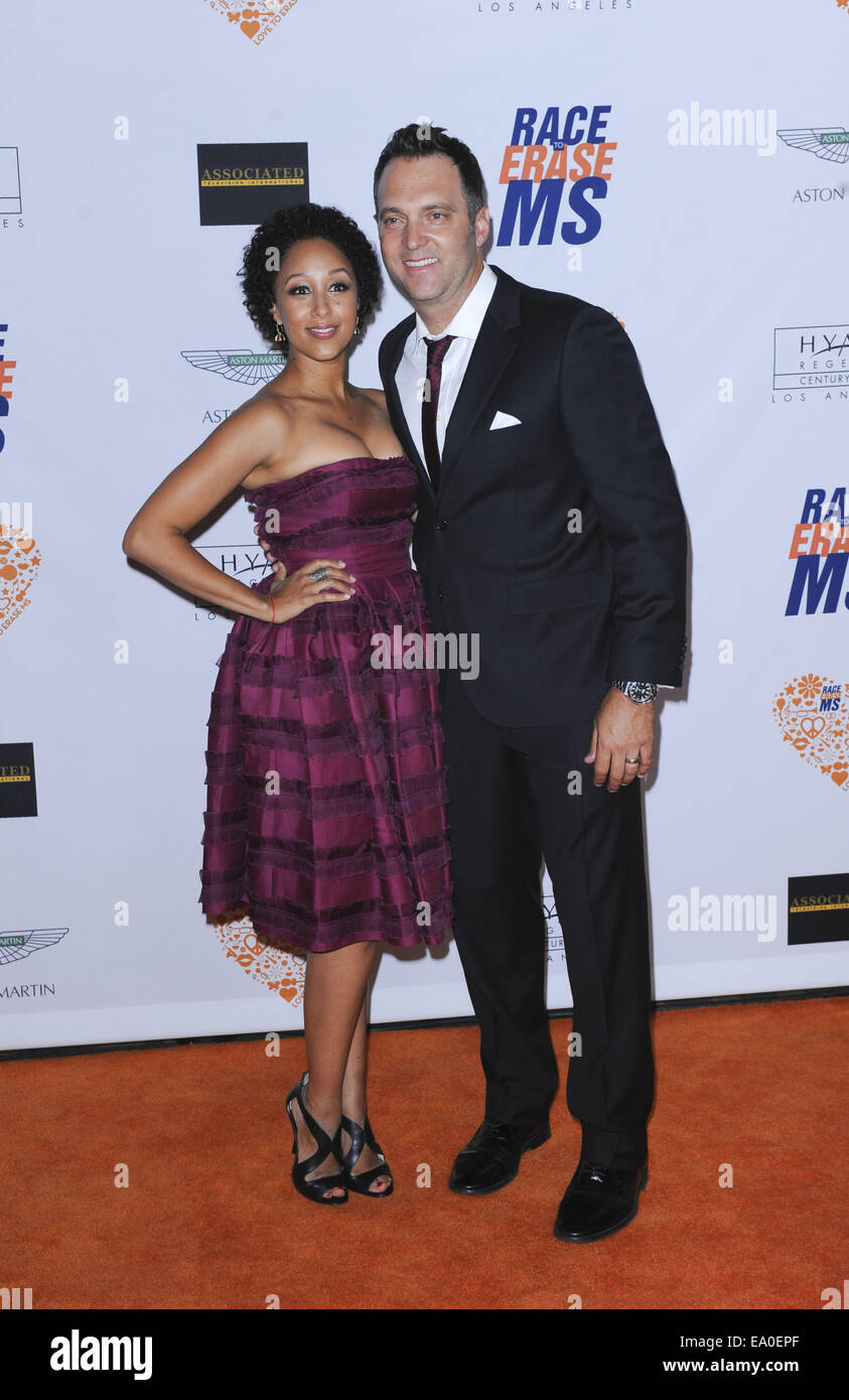 Der 21. ordentliche Rennen mit Ms zu löschen: Tamera Mowry Housley, Adam Housley Where: Los Angeles, California, Vereinigte Staaten von Amerika als: 3. Mai 2014 Stockfoto