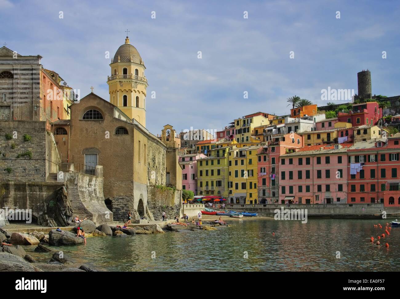 Cinque Terre-Vernazza 02 Stockfoto