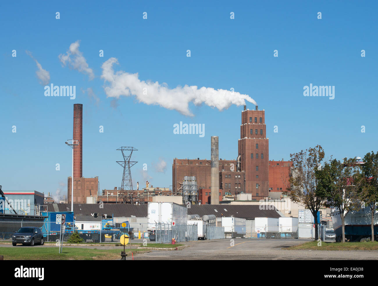 Papiers Stadacona Papierfabrik in Quebec Stadt, Quebec, Kanada Stockfoto