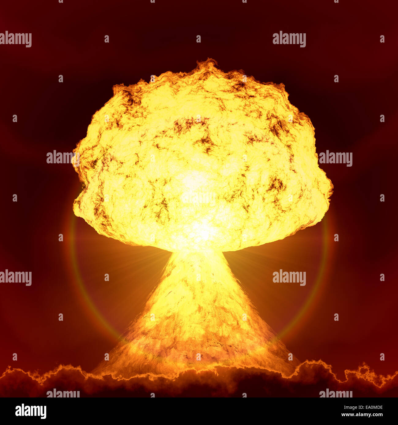 Atombombe explosion Stockfoto