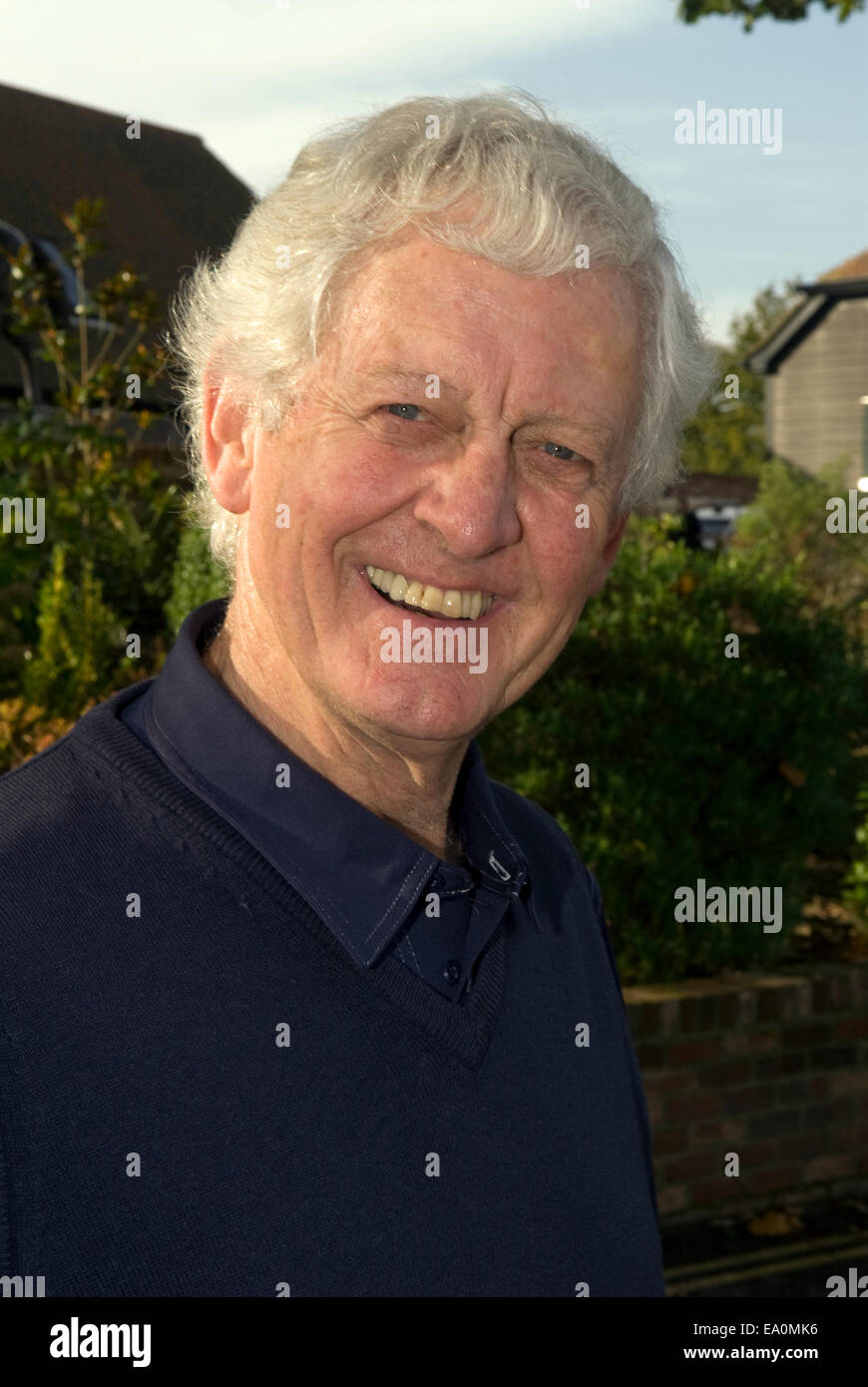 Ehemaliger deutscher Fußballspieler pat Pocock (b. 1946, Wales) Teilnahme an einer Charity Golf Turnier, liphook, Hampshire, UK. Stockfoto