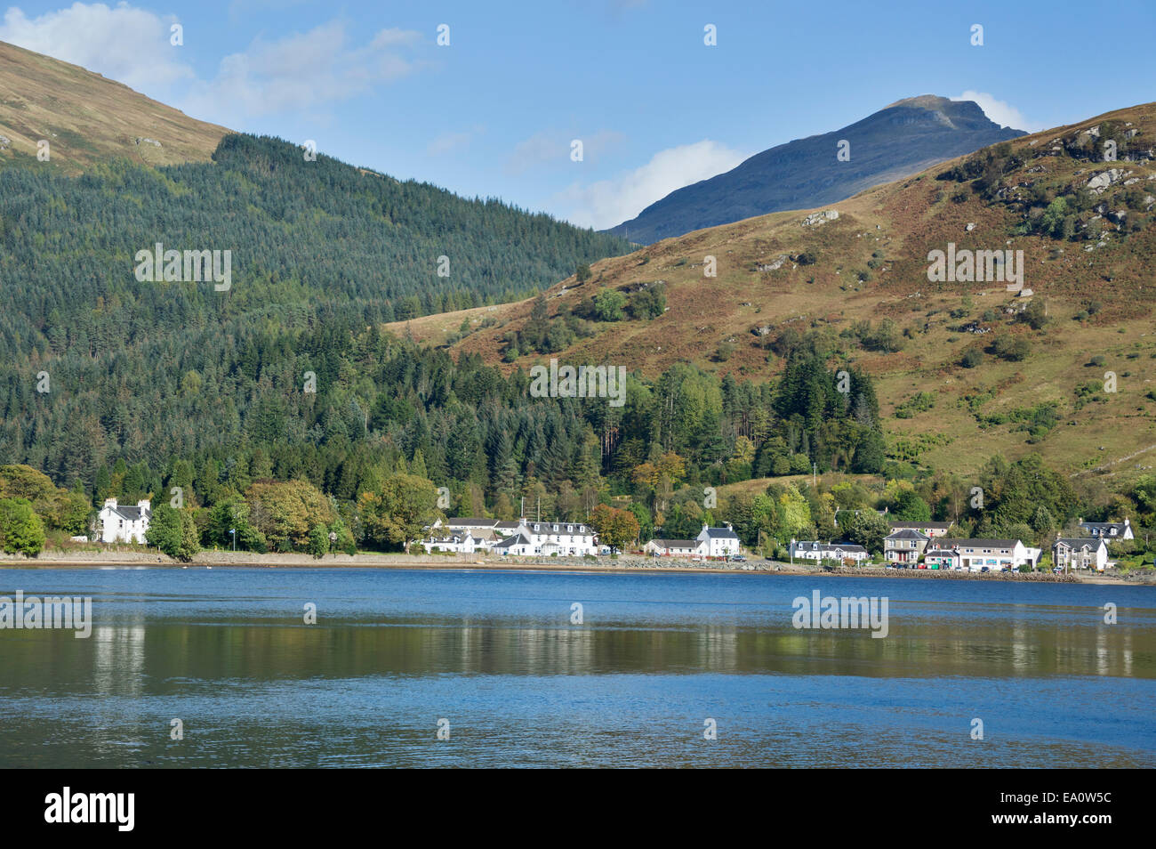 Lochgoilhead; Loch; Goil;   sonnig;   Argyll; Bute; Schottland; UK Stockfoto