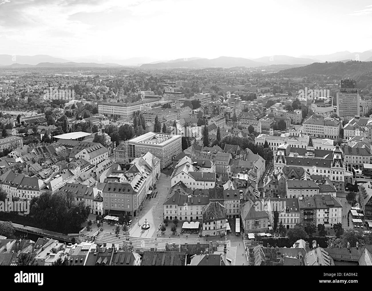 Ljubljana Stadtbild Stockfoto