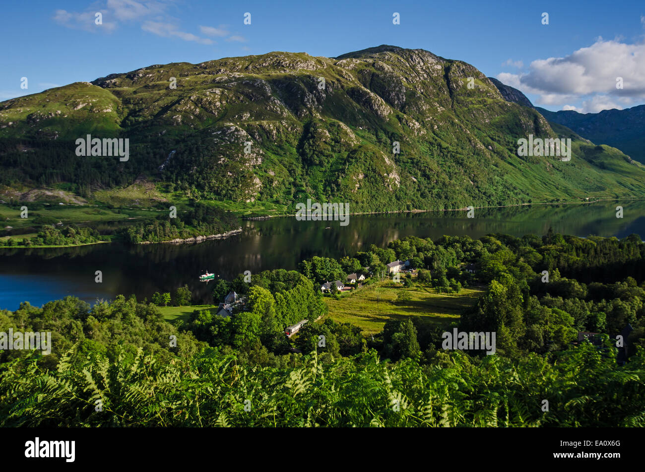 Loch Shiel in den schottischen Highlands Stockfoto
