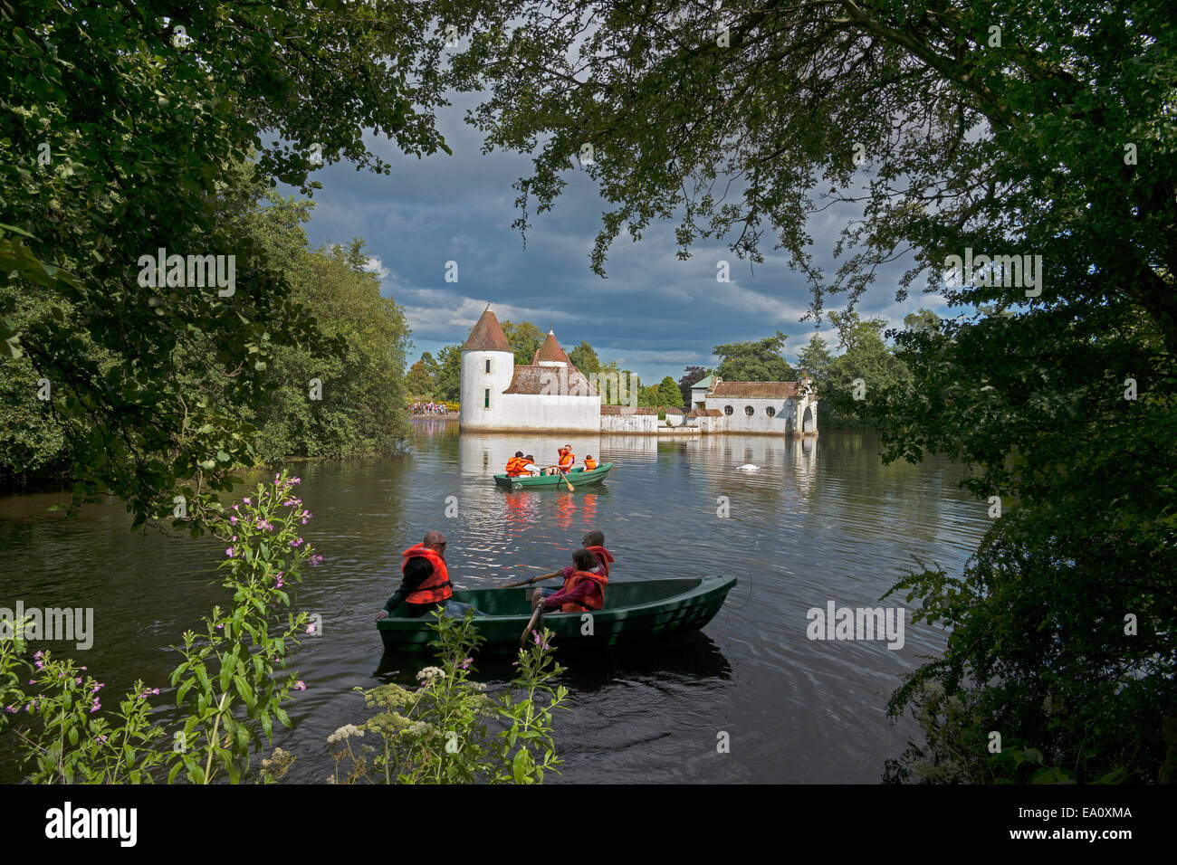 Craigtoun Park; Bootfahren; Boote; See; Gärten, St Andrews, Fife, Schottland UK Stockfoto