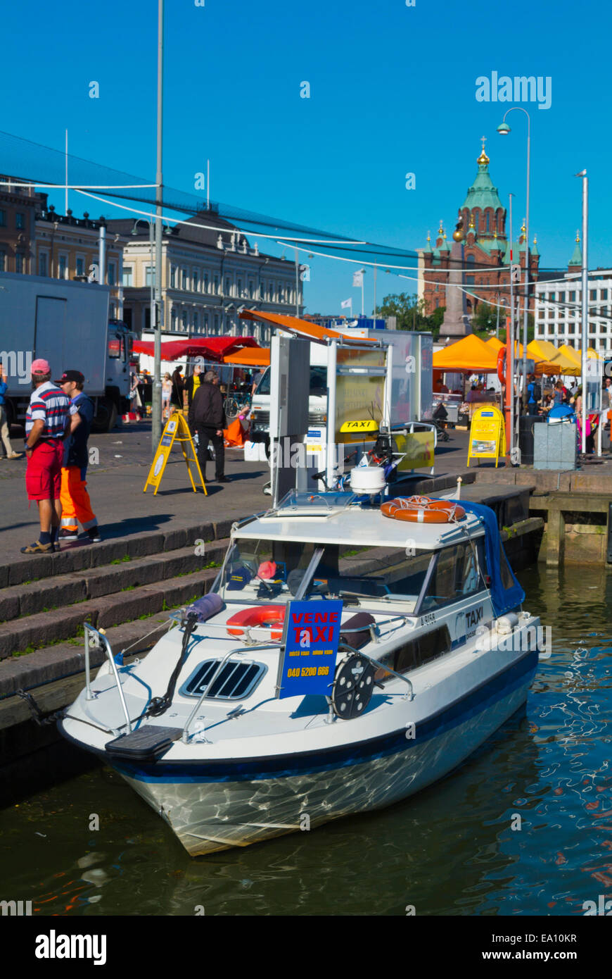 Taxi-Boot, Kauppatori, Markt-Platz, zentral-Helsinki, Finnland, Europa Stockfoto